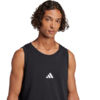 Koszulka męska adidas Essentials Small Logo Tank czarna JE8986