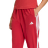 Spodnie damskie adidas Train Essentials 3-Stripes Woven czerwone KF8554