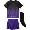 Komplet piłkarski dla dzieci Nike FC Barcelona Stadium Away 2026/27 fioletowo-czarny II1649 505