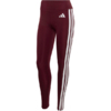 Legginsy damskie adidas Optime Essentials Workout 3-Stripes 7/8 bordowe KT3772