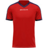 Koszulka Givova Revolution Interlock czerwono-granatowa MAC04 1204