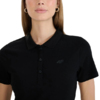 Koszulka damska polo 4F F0768 głęboka czerń 4FWMM00TPTSF0768 20S