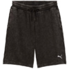 Spodenki męskie Puma Ess Elevated Relaxed Wash czarno-szare 688052 01