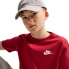 Koszulka dla dzieci Nike Sportswear czerwona FZ5177 608