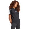 Koszulka damska adidas Essentials 3-Stripes Cotton czarna JM2393