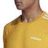 Koszulka męska adidas Essentials 3 Stripes żółta EI9839