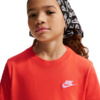 Koszulka dla dzieci Nike Sportswear pomarańczowa FZ5177 842