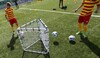Rebounder potrójny, rama z siatką