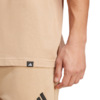 Koszulka męska adidas Camo Logo Graphic beżowa JM6382