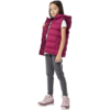 Kamizelka dla dziewczynki 4F ciemny róż HJZ22 JKUDP002 53S