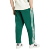 Spodnie męskie adidas Essentials 3-Stripes Fleece Tapered Cuffed zielone KY4129