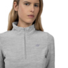 Bluza damska polarowa 4F chłodny jasny szary melanż H4Z22 BIDP010 27M
