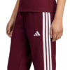 Spodnie damskie adidas Essentials 3-Stripes Fleece Slim bordowe KF8321