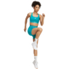 Spodenki damskie adidas Techfit turkusowe JW7561