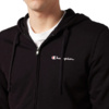 Bluza męska Champion Full Zip Hoodie Sweatshirt czarna 220731 KK001
