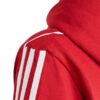 Bluza dla dzieci adidas Tiro 23 League Sweat Hoodie czerwono-biała HS3607