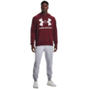 Bluza męska Under Armour Rival Fleece Big Logo HD bordowa 1357093 690