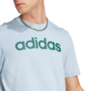 Koszulka męska adidas Essentials Single Jersey Linear Embroidered Logo Tee niebieska IJ8651