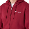 Bluza męska Champion Hooded Full Zip Sweatshirt czerwona 221794 RS508
