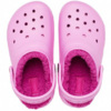 Chodaki dla dzieci Crocs Lined Clog różowe 207009 6SW