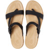 Klapki damskie Crocs Tulum Toe Post czarne 206108 00W