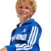 Dres dla dzieci adidas Seasonal Essentials Tiberio 3-Stripes Fleece niebieski JC7488