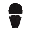 Komplet adidas czapka + rękawiczki czarny JN9443