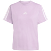 Koszulka damska adidas Essentials 3-Stripes Cotton jasnofioletowa JV7362