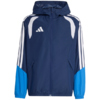 Kurtka dla dzieci adidas Tiro 26 Competition All Weather niebieska JL7300