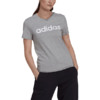 Koszulka damska adidas Loungwear Essentials Slim Logo szara HL2053