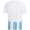 Koszulka dla dzieci adidas Striped 24 Jersey biało-błękitna IW2137