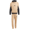 Dres męski adidas Sportswear Fleece Colorblock Hooded beżowy KB5265