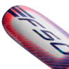 Ochraniacze piłkarskie adidas F50 EU Club biało-fioletowo-pomarańczowe KE5202