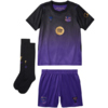 Komplet piłkarski dla dzieci Nike FC Barcelona Stadium Away 2026/27 fioletowo-czarny II1649 505