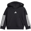 Dres dla dzieci adidas Essentials Joggers 3 Stripes Fleece Hoodie czarny JD6484