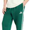 Spodnie męskie adidas Essentials 3-Stripes Fleece Tapered Cuffed zielone KY4129