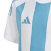 Koszulka dla dzieci adidas Striped 24 Jersey biało-błękitna IW2137
