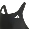 Kostium kąpielowy dla dziewczynki V-back Swimsuit czarny JM8223