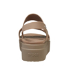 Sandały damskie Crocs Brooklyn Low Wedge beżowe 206453 2EL