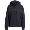 Bluza damska adidas Essentials Linear French Terry Hoodie czarna JV7841