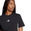 Koszulka damska adidas Essentials 3-Stripes czarna JD0846