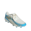 Buty piłkarskie dla dzieci adidas F50 Messi League LL FG biało-niebieskie IH1907
