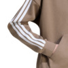 Bluza damska adidas Essentials 3-Stripes Full-Zip Fleece Hoodie jasny brąz KF6273