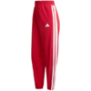 Spodnie damskie adidas Train Essentials 3-Stripes Woven czerwone KF8554