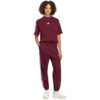 Koszulka damska adidas Essentials 3-Stripes Boyfriend bordowa KF6287