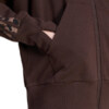 Bluza damska adidas Seasonal Essentials Animal Print 3-Stripes Full-Zip Hooded brązowa KV9299