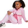 Dres dla dzieci adidas Seasonal Essentials Tiberio 3-Stripes Fleece różowy JI6206