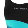 Kostium kąpielowy dla dziewczynki Crowell Swan kol.01 czarno-błękitno-niebieski
