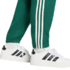 Spodnie męskie adidas Essentials 3-Stripes Fleece Tapered Cuffed zielone KY4129