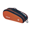 Torba tenisowa Wilson Roland Garros 2026 Team 6PK pomarańczowo-granatowa WR8053301001